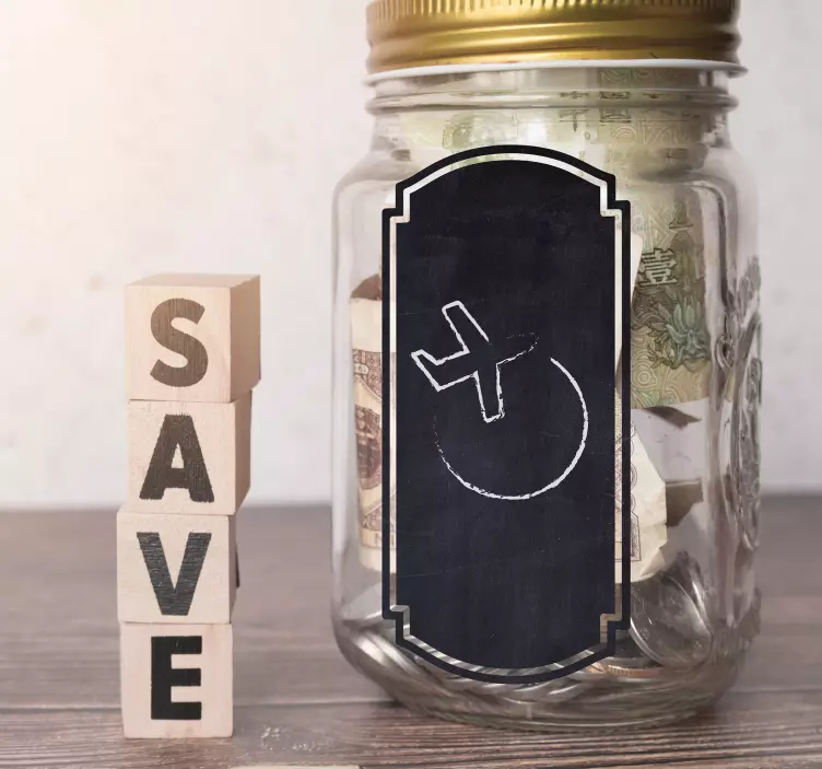 Vinilo etiquetas adhesivas pizarra - TenVinilo