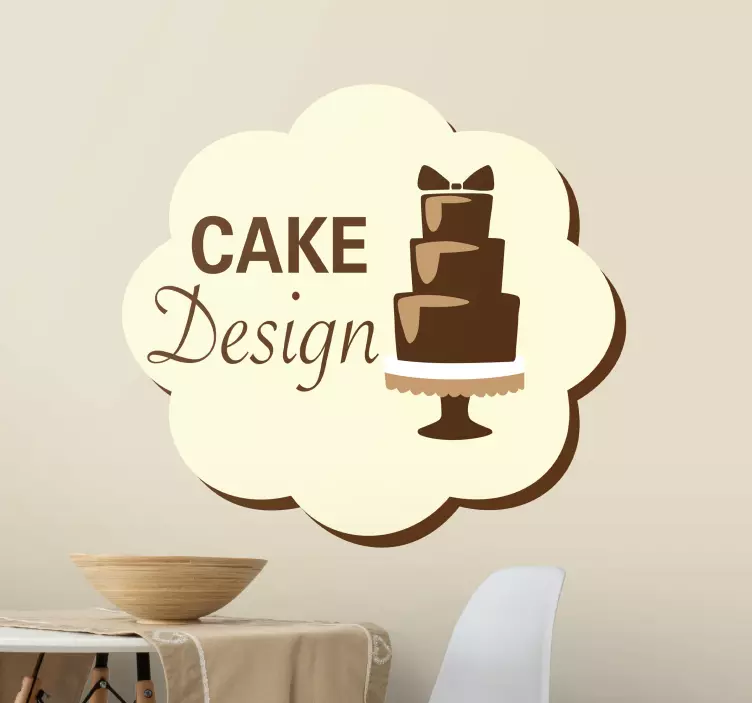 Vinilo decorativo cake design - TenVinilo