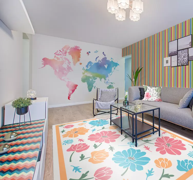 Vinilo para mueble con diseño de patrón en chevron - TenVinilo