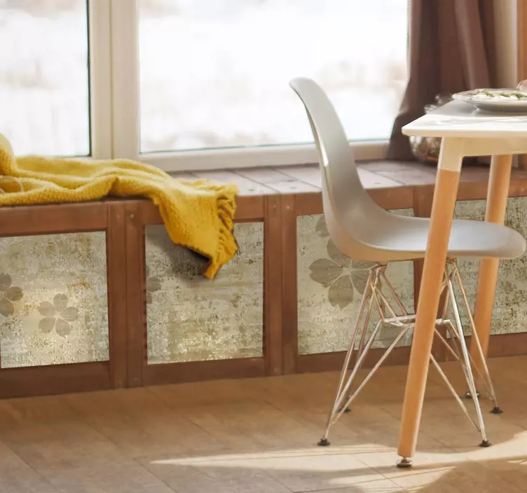 Vinilo para mueble textura desgastada Japandi - TenVinilo