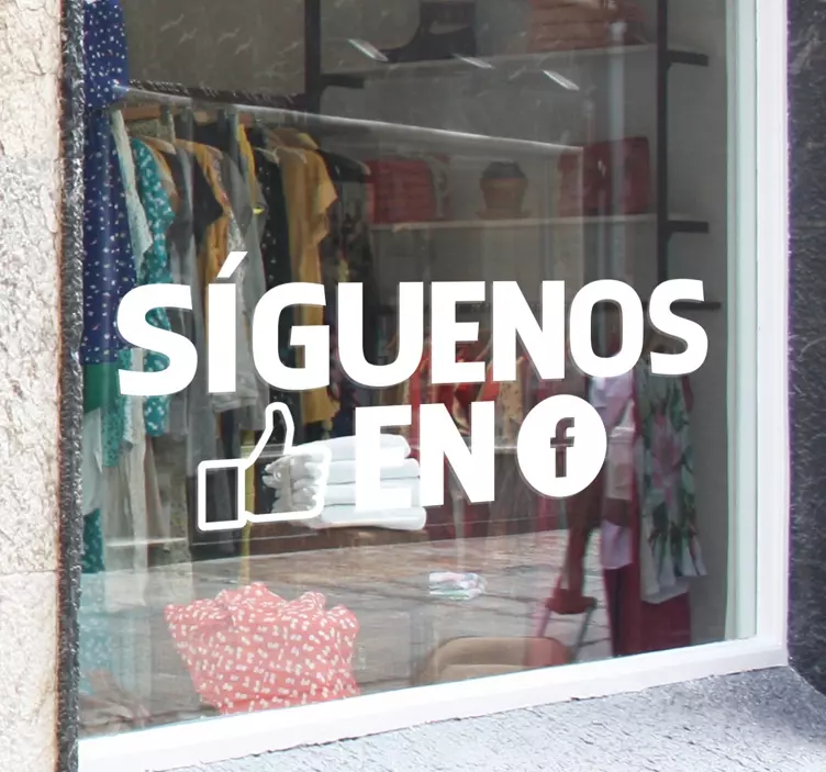 Vinilo negocios síguenos facebook - TenVinilo