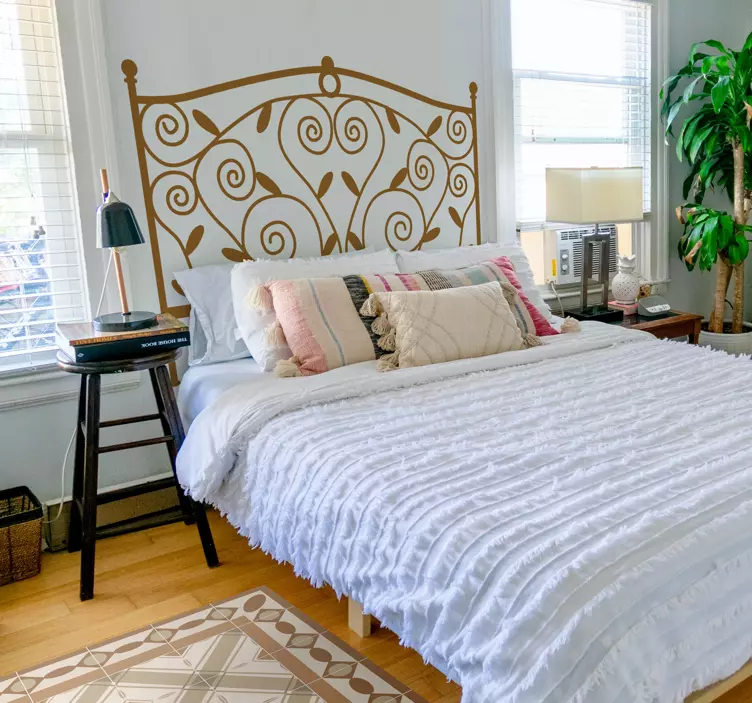 Vinilo cabecero hierro forjado - TenVinilo