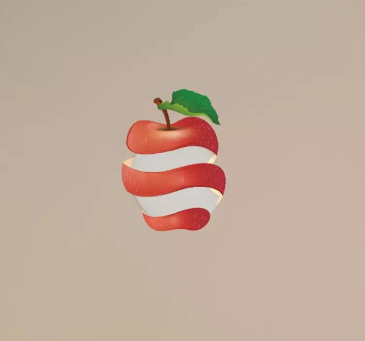 Vinilo de fruta cáscara manzana MacBook - TenVinilo