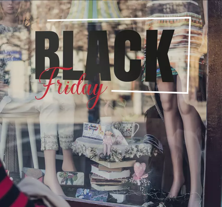 Vinilo elegante Black Friday - TenVinilo