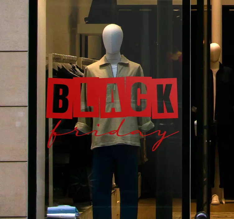 Pegatina de rebajas Black Friday - TenVinilo