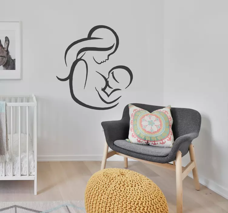 Vinilo decorativo hogar lactancia - TenVinilo