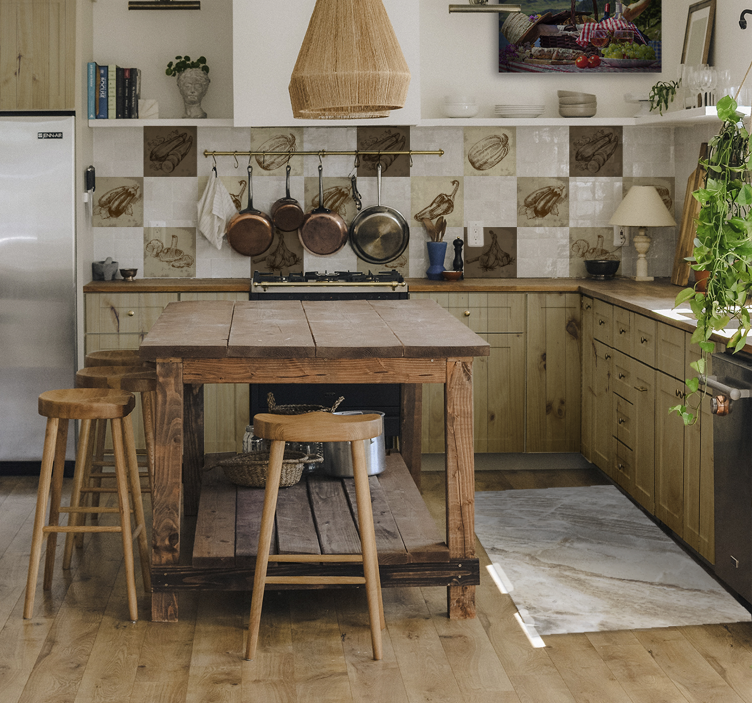 Papel adhesivo para muebles patrón de madera clara - TenVinilo