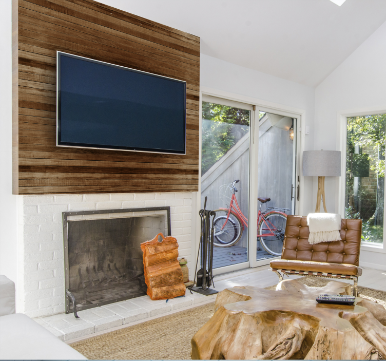 Vinilo adhesivo para mueble listones de madera - TenVinilo