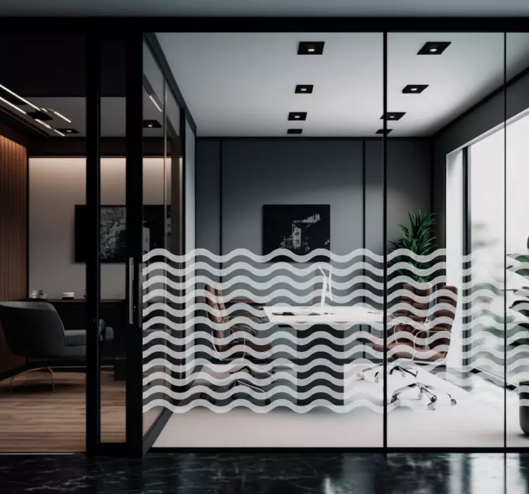 Vinilo translúcido cristal ondas - TenVinilo