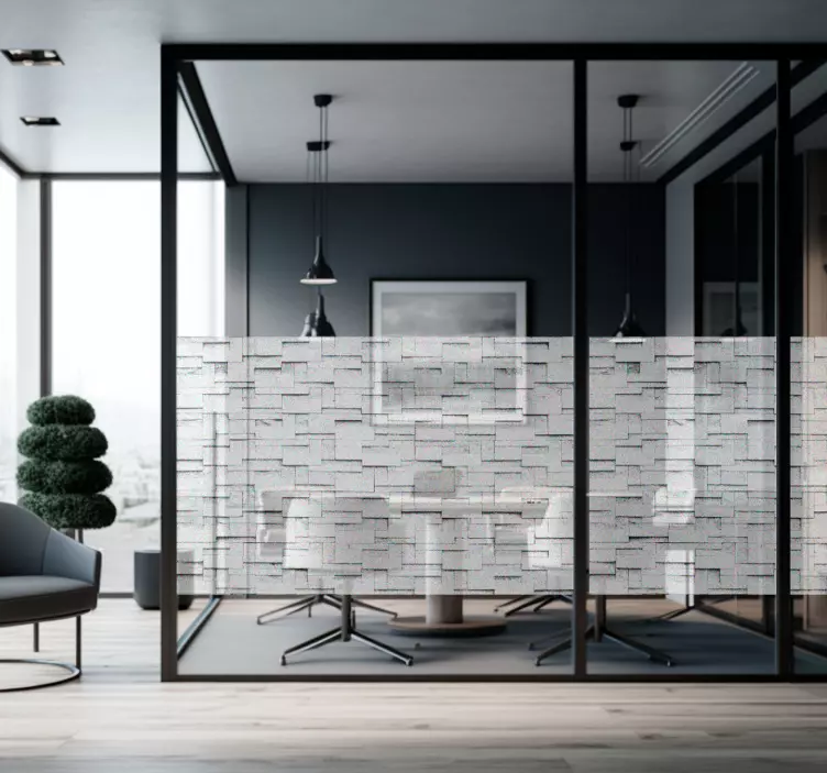 Vinilo translúcido cristal imitación piedras - TenVinilo