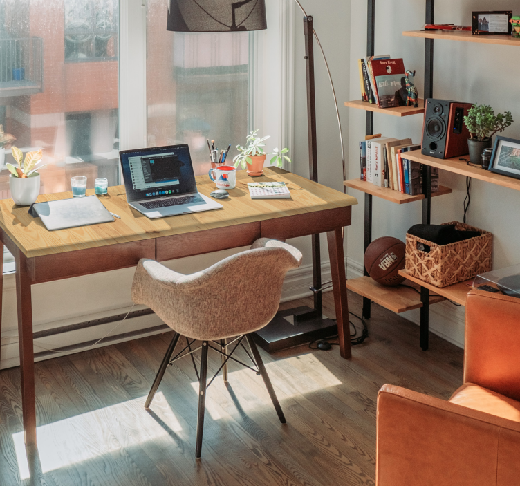 Vinilo adhesivo para mueble madera clara - TenVinilo