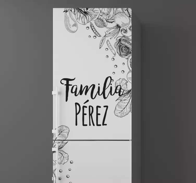 Vinilo para frigorífico dibujo personalizado - TenVinilo
