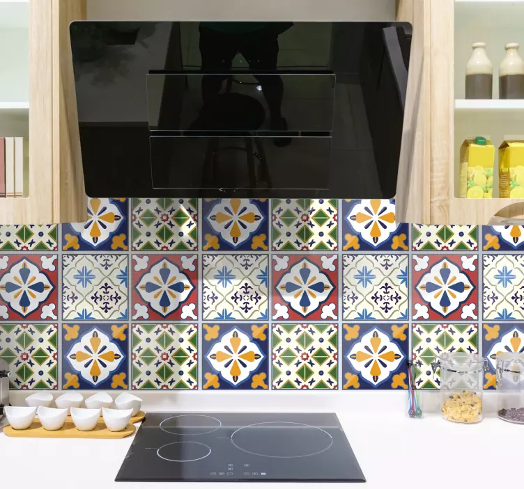 Azulejos adhesivo azulejo típico portugués - TenVinilo