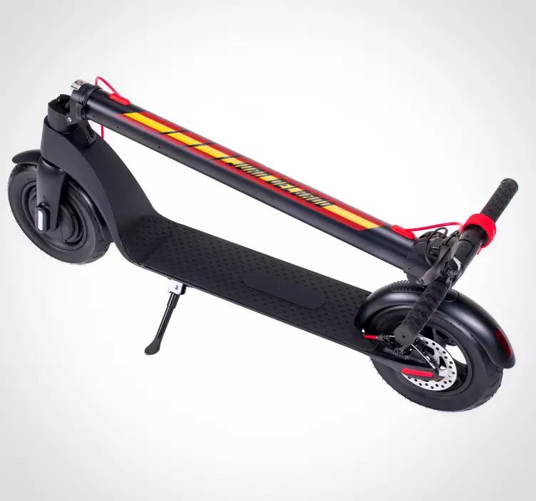 Vinilo personalizable patinete bandera española - TenVinilo