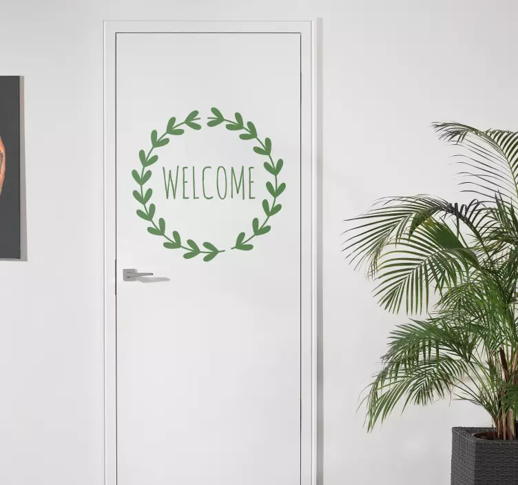 Vinilo infantil para puerta personalizable laurel nombre - TenVinilo
