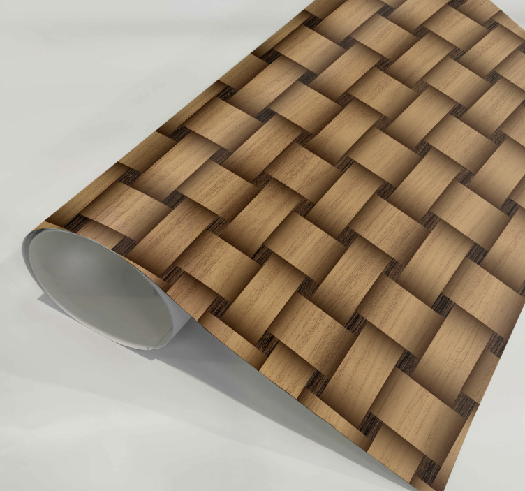 Vinilo para mueble efecto madera entrelazada - TenVinilo