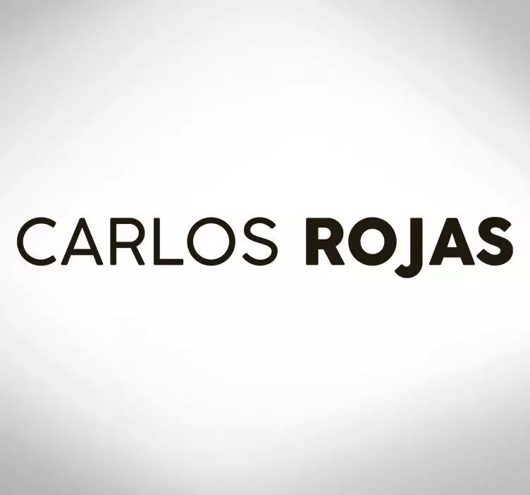 Pegatina para bicicleta nombre con apellido resaltado - TenVinilo