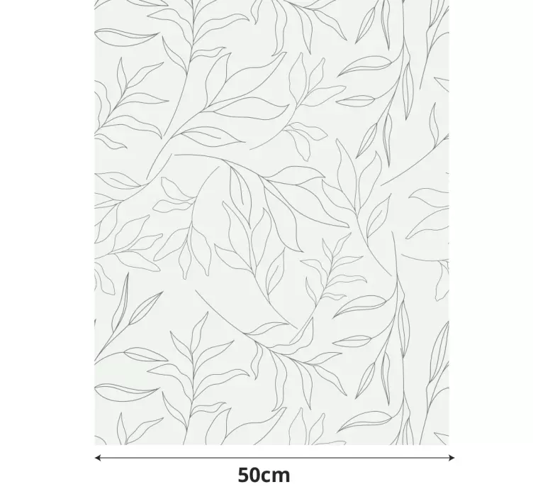 Adhesivo para cristal ventana estampado hojas - TenVinilo