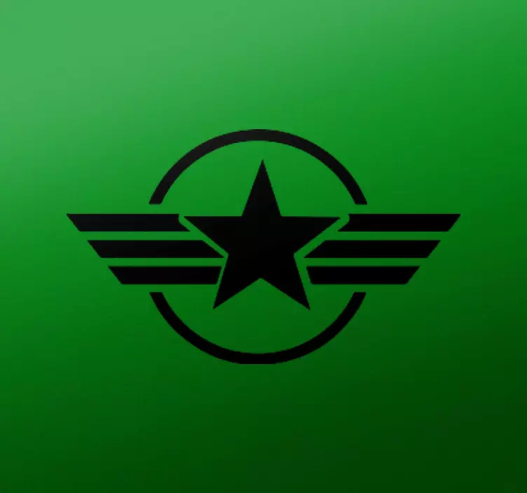 Pegatina para moto estrella rodeada por círculo - TenVinilo