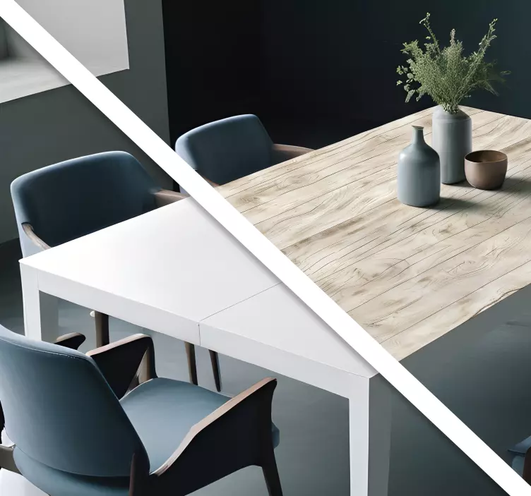 Vinilo mesa madera color claro - TenVinilo