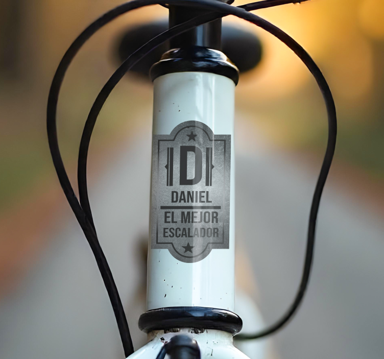 Vinilo bicicleta meilleur grimpeur personalizable - TenVinilo