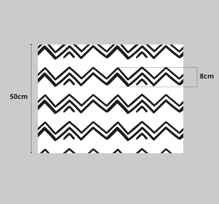 Vinilo para mueble acento de motivo chevron - TenVinilo