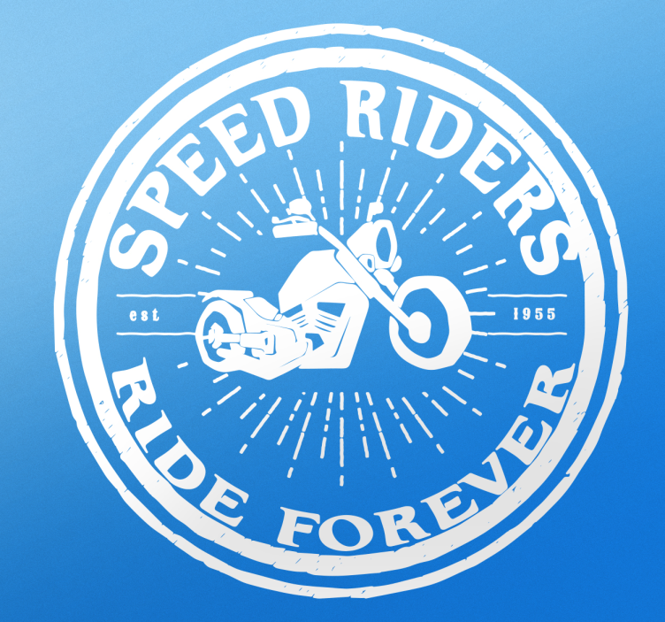 Pegatinas moto speed riders - TenVinilo