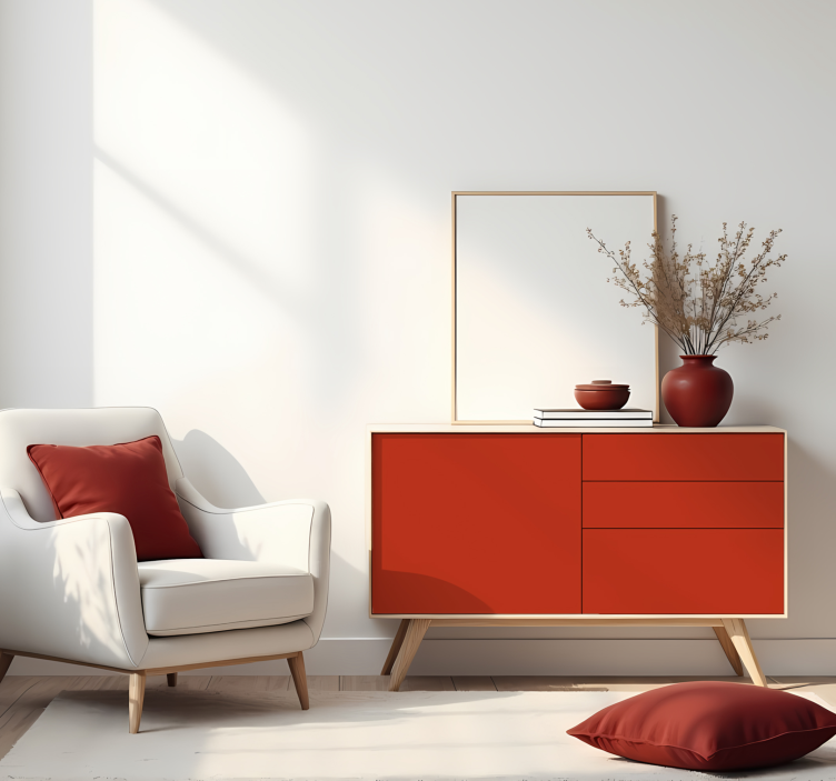 Vinilo adhesivo - Rojo coral mate - TenVinilo