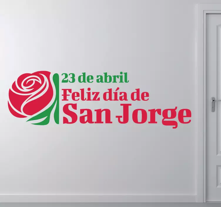 Adhesivo decorativo 23 San Jorge - TenVinilo