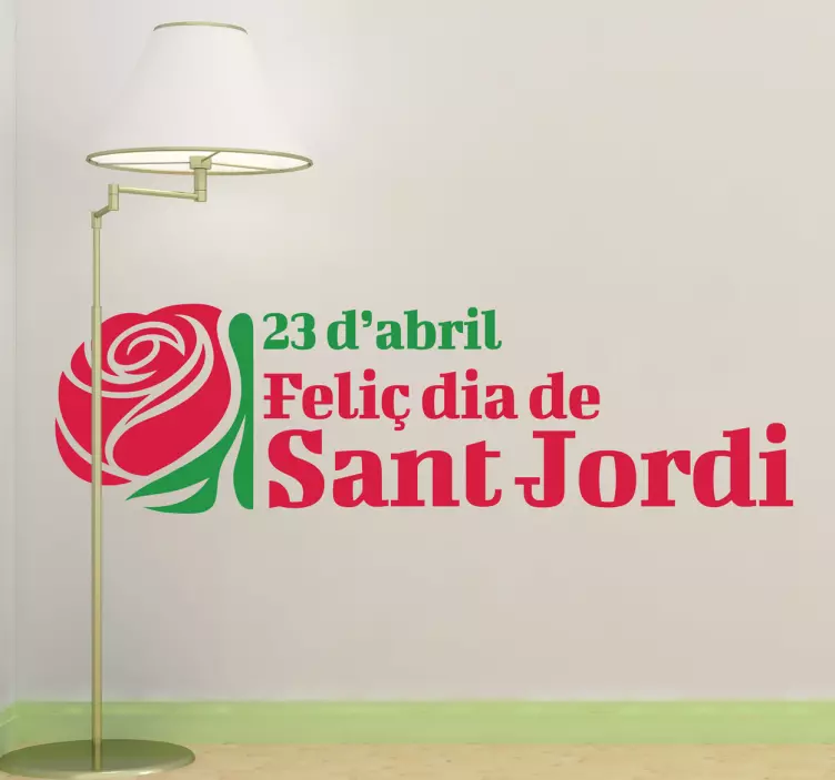 Adhesivo decorativo 23 Sant Jordi - TenVinilo