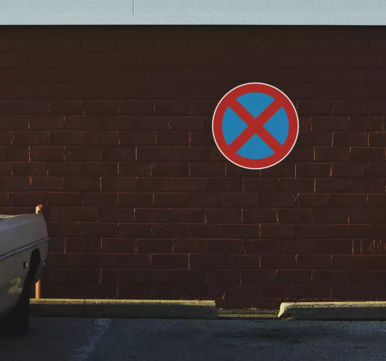 Adhesivo decorativo prohibido aparcar - TenVinilo