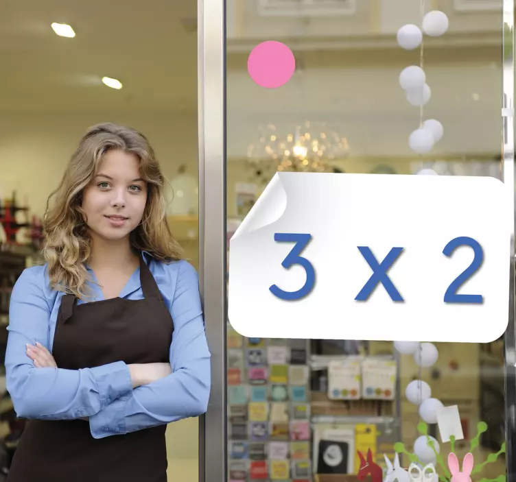 Adhesivo etiqueta oferta doblada - TenVinilo