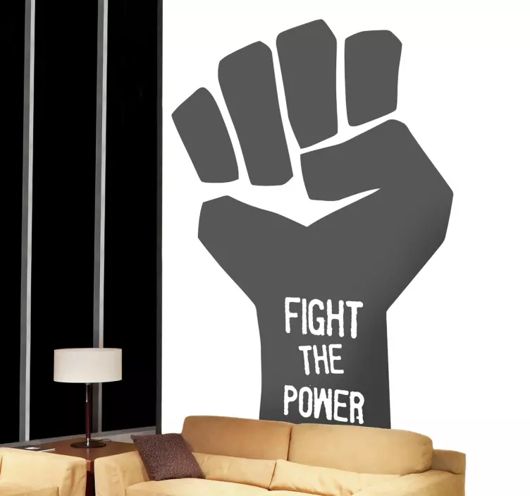 Adhesivo fight the power - TenVinilo