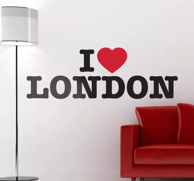 Adhesivo I love London - TenVinilo