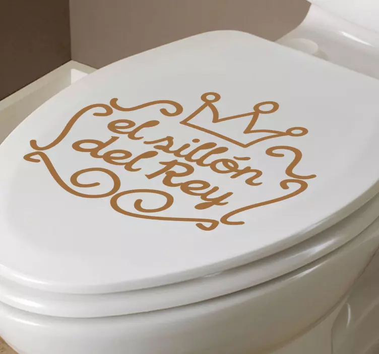 Adhesivo lavabo sillón del rey - TenVinilo