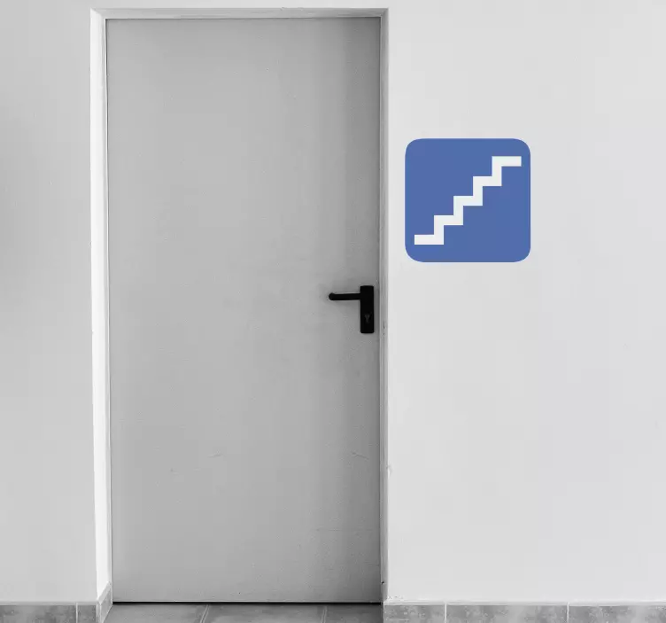 Vinilo adhesivo señal escaleras - TenVinilo