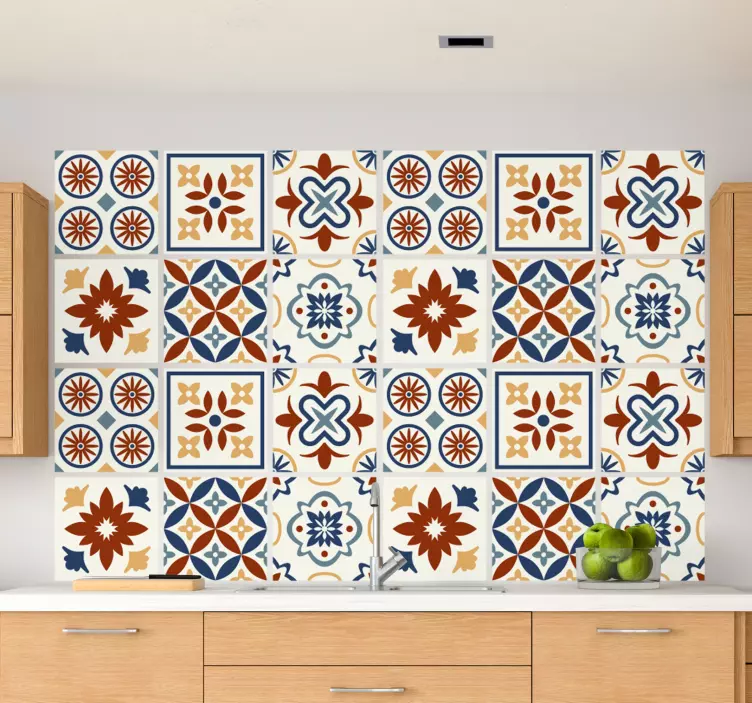Azulejos vinílicos - Vinilo para cocina cemento Santioni - TenVinilo