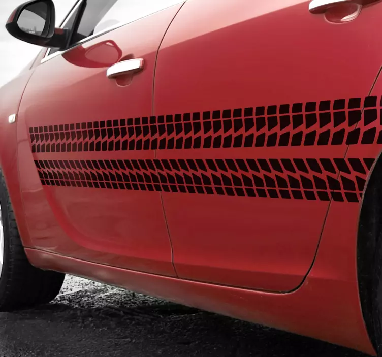 Vinilo para coches marcas de rueda - TenVinilo