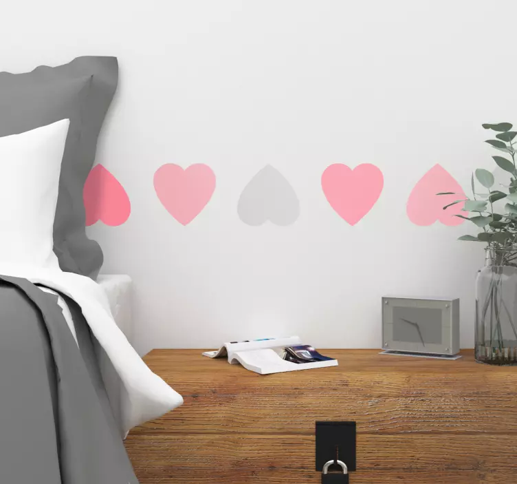 Decoración San Valentín cenefa - TenVinilo