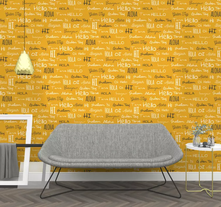 Fotomural adhesivo bienvenido en idiomas - TenVinilo