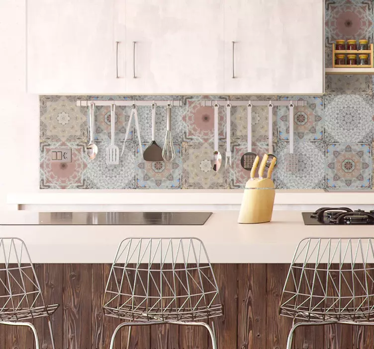 Lámina adhesiva azulejo mosaico - TenVinilo