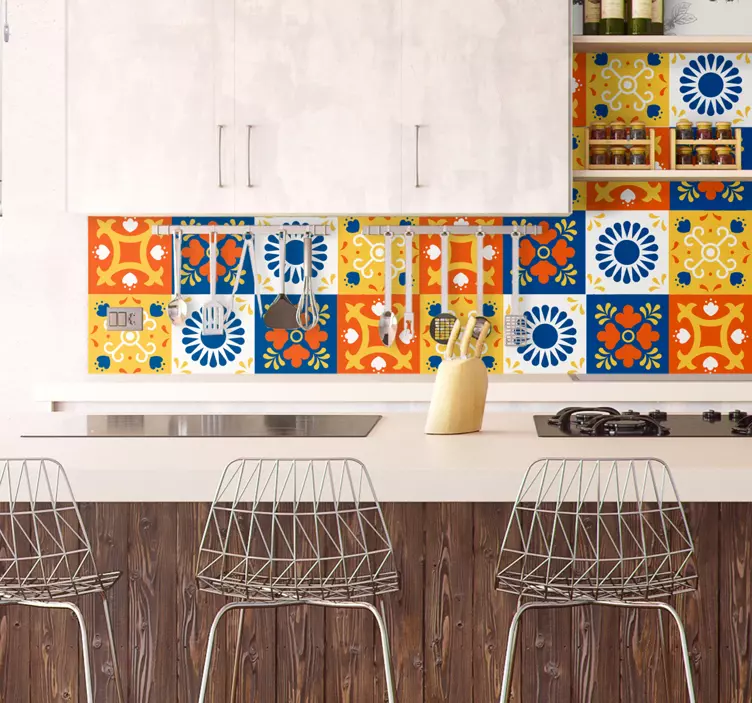 Lámina adhesiva mosaico hidráulico - TenVinilo