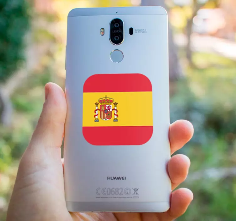 Pegatina de la bandera de españa - TenVinilo