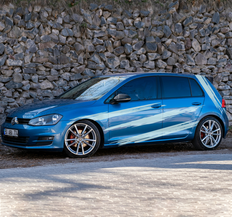 Adhesivo coche conjunto de diseño de pincel - TenVinilo