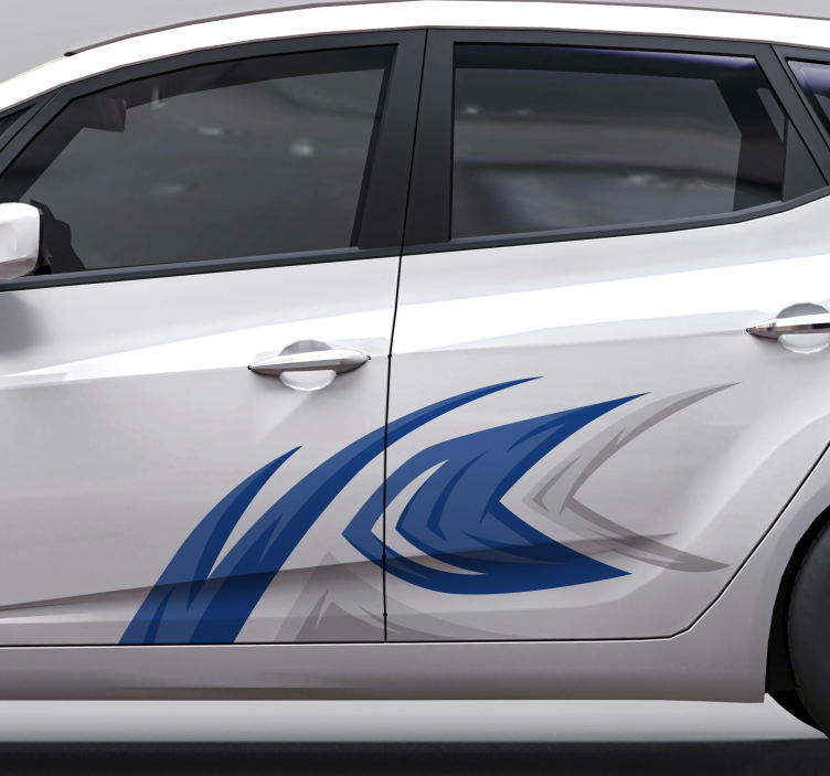 Pegatina para coche exterior en azul claro - TenVinilo