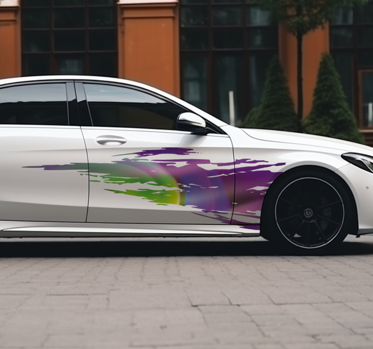 Pegatina coche estela de velocidad - TenVinilo