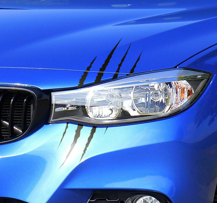 Pegatina coche juego de arañazos para faros delanteros - TenVinilo