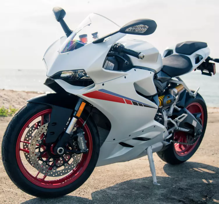 Pegatina para moto bandas carenado moto - TenVinilo