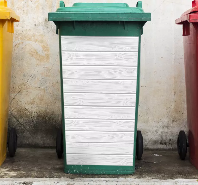 Pegatina container panel efecto madera - TenVinilo