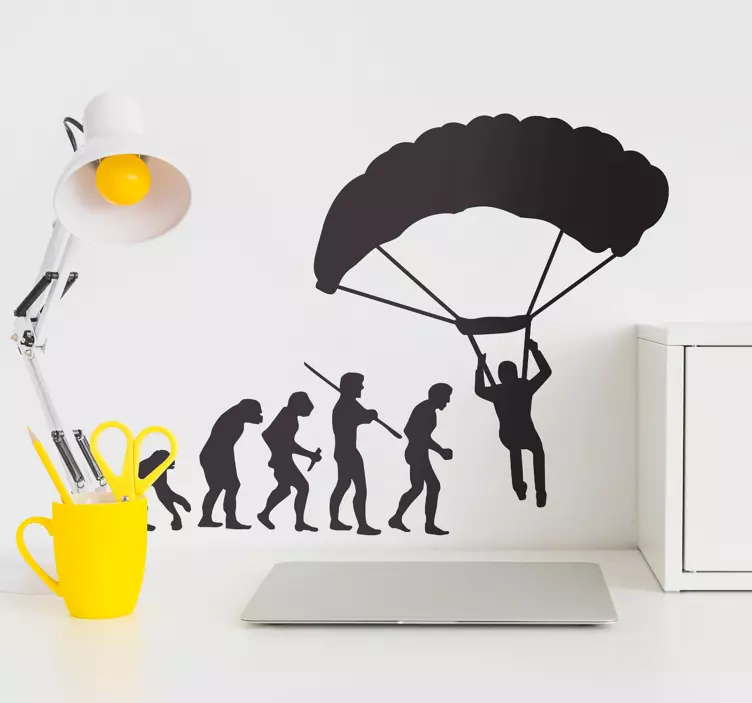 Pegatina extreme evolución parapente - TenVinilo